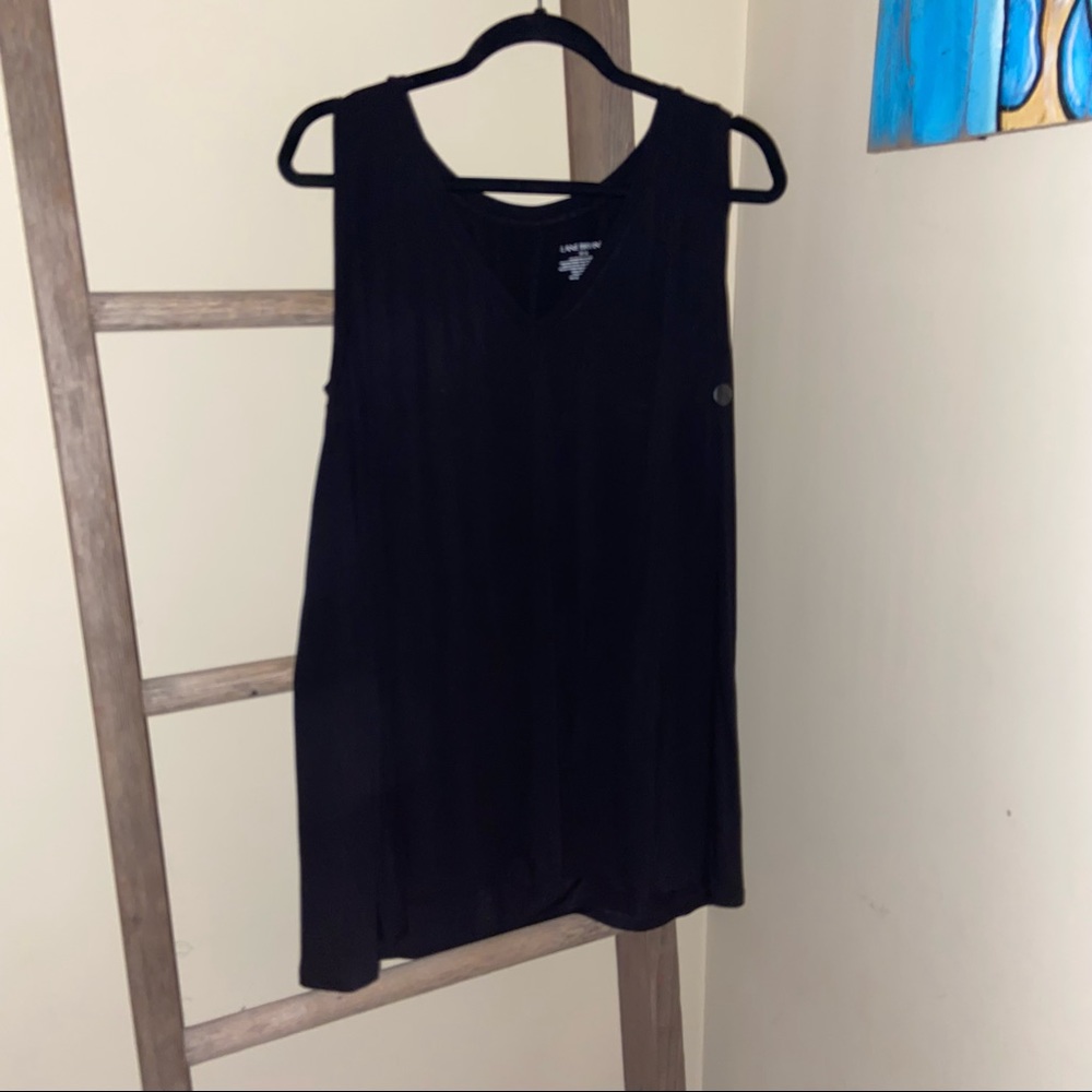 NWT Lane Bryant Black V Neck Tank Top